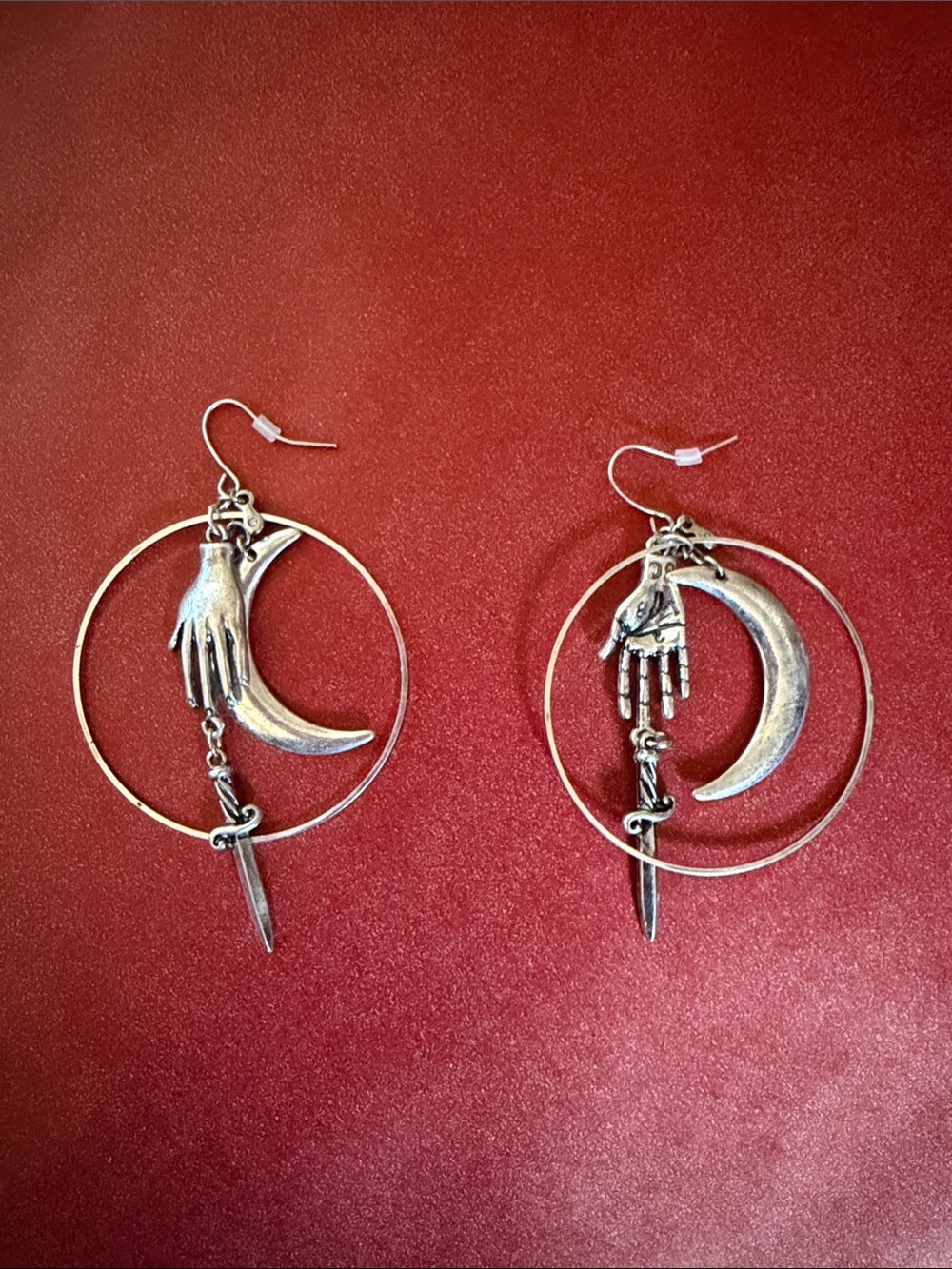 Witchy hoop earrings